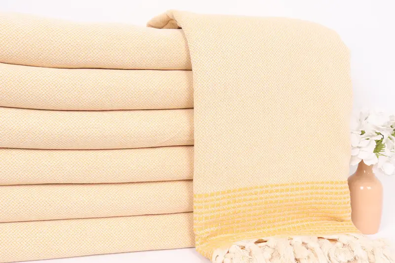 Personalized Blanket, 96x92 Cotton Striped Towel, Throw Blanket Couch, Wedding Hand Made Gift, Valentines Gift, Decorative Blanket, Turkish Bedcover - 2