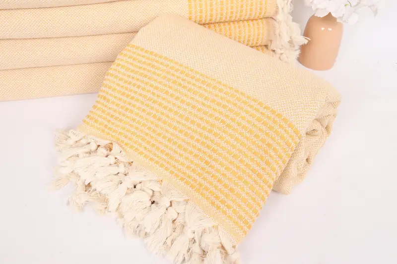 Personalized Blanket, 96x92 Cotton Striped Towel, Throw Blanket Couch, Wedding Hand Made Gift, Valentines Gift, Decorative Blanket, Turkish Bedcover - 4