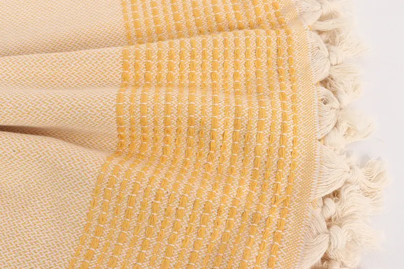 Personalized Blanket, 96x92 Cotton Striped Towel, Throw Blanket Couch, Wedding Hand Made Gift, Valentines Gift, Decorative Blanket, Turkish Bedcover - 8