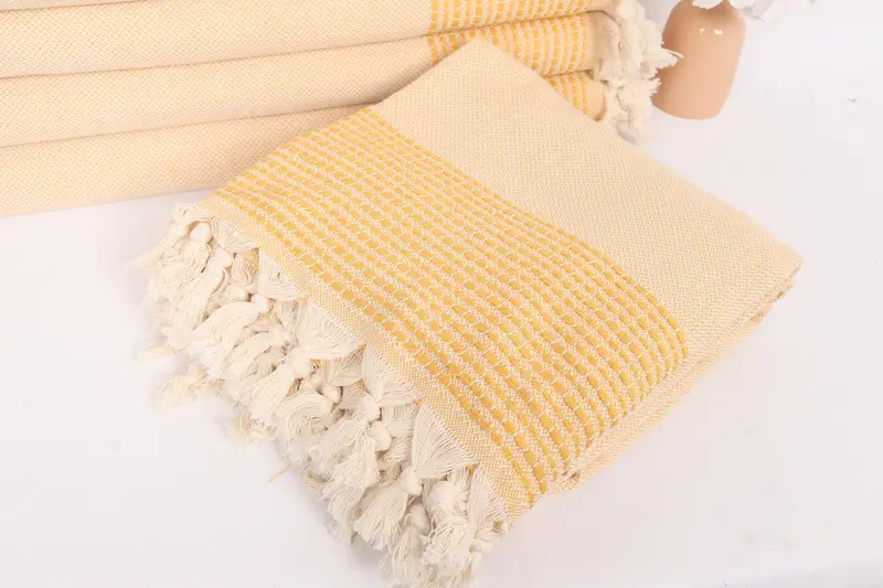 Personalized Blanket, 96x92 Cotton Striped Towel, Throw Blanket Couch, Wedding Hand Made Gift, Valentines Gift, Decorative Blanket, Turkish Bedcover - 5