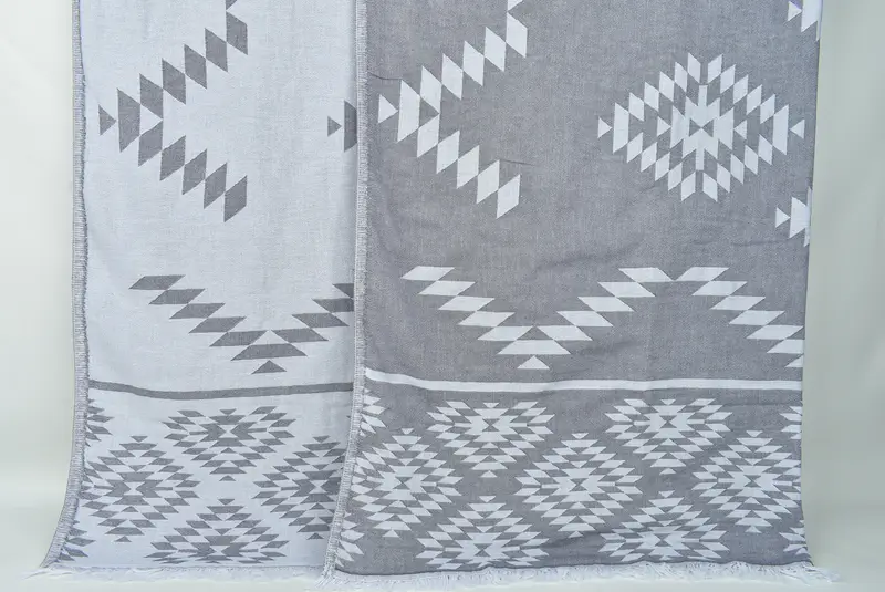 Tablecloth, Wedding Favors, Customized Throw Blankets, Personalized Gifts, Turkish Throw Blanket, 84x56 Cotton Kilim Towel, Beach Wedding Favor - 1