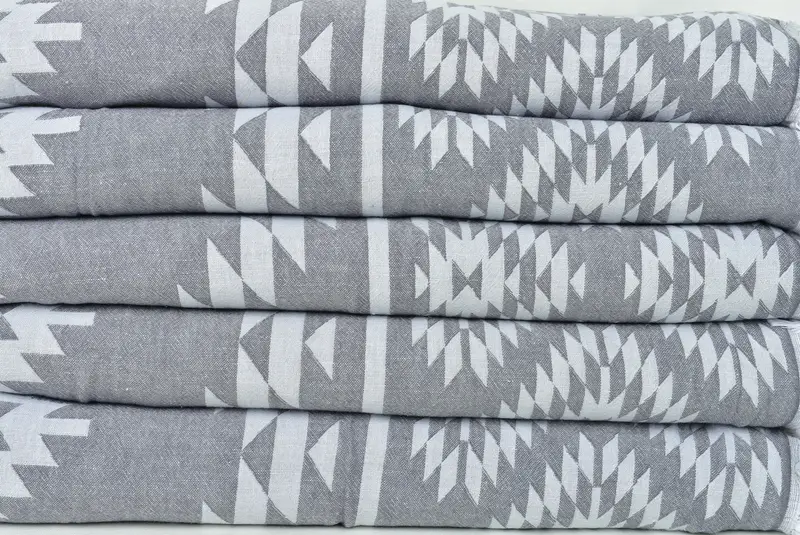 Tablecloth, Wedding Favors, Customized Throw Blankets, Personalized Gifts, Turkish Throw Blanket, 84x56 Cotton Kilim Towel, Beach Wedding Favor - 3