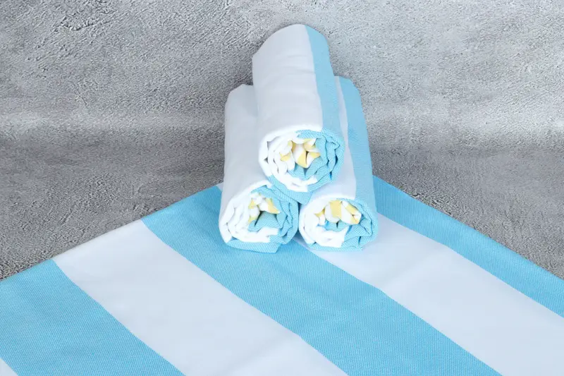 Luxury towel, Wedding Shower Gift, Bath towel, Custom Wedding Gifts, Florida Bachelorette Party Favors, 70x40 Cotton Striped Towel, Beach Size Towel - 7