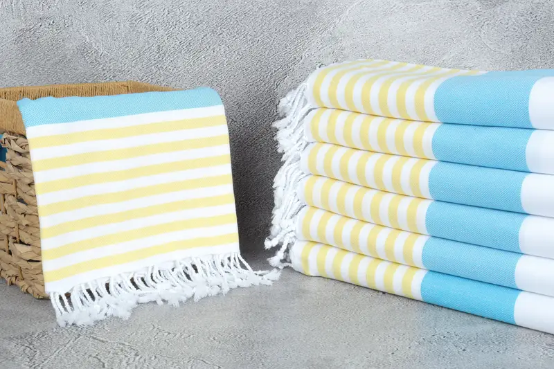 Luxury towel, Wedding Shower Gift, Bath towel, Custom Wedding Gifts, Florida Bachelorette Party Favors, 70x40 Cotton Striped Towel, Beach Size Towel - 3