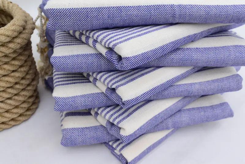 Decorative Towel, Organic Towel, Hammam towel, 68x38 Cotton Striped Towel, Boyfriend Christmas Gift, Gifts For Him, Scarf Towel, Handmade Gift - 6