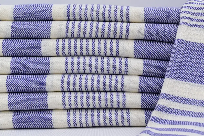 Decorative Towel, Organic Towel, Hammam towel, 68x38 Cotton Striped Towel, Boyfriend Christmas Gift, Gifts For Him, Scarf Towel, Handmade Gift - 3