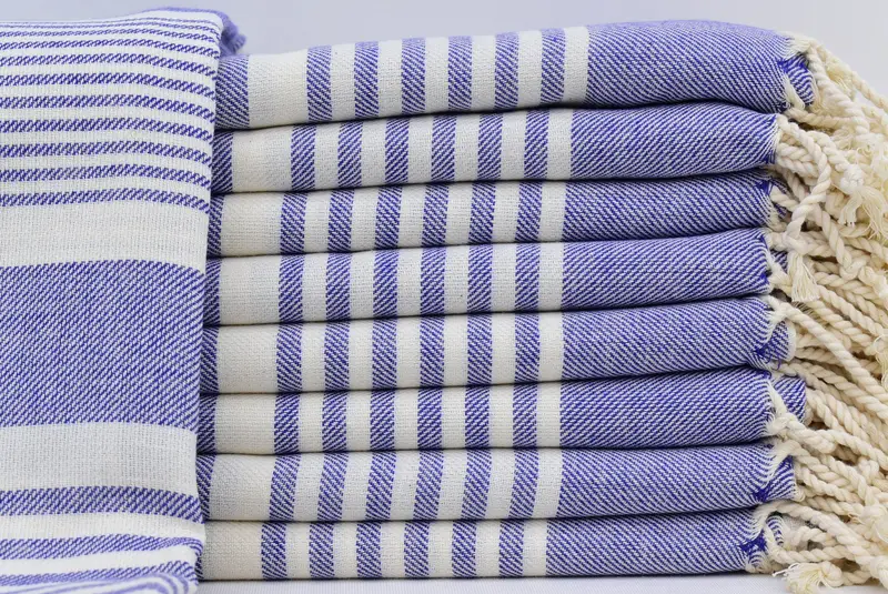 Decorative Towel, Organic Towel, Hammam towel, 68x38 Cotton Striped Towel, Boyfriend Christmas Gift, Gifts For Him, Scarf Towel, Handmade Gift - 1