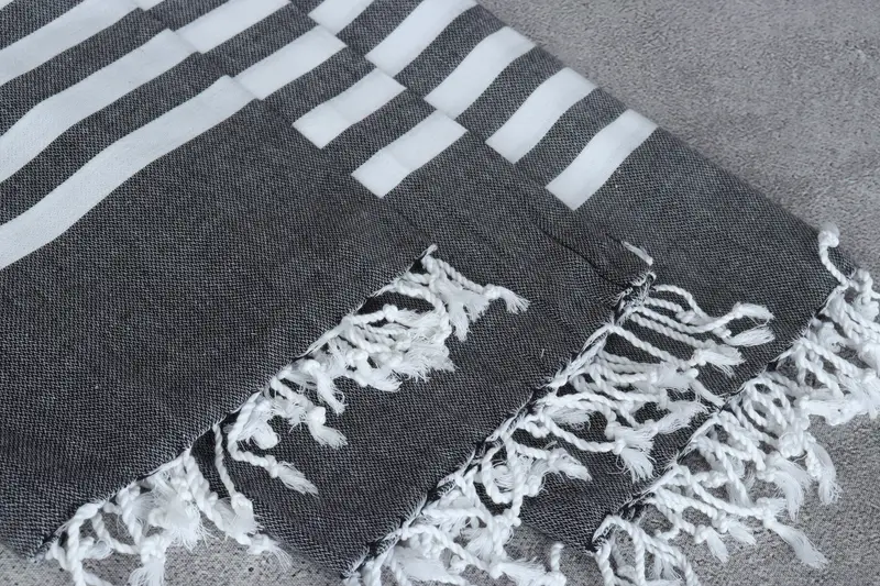 Bachelorette Party Items, Bachelor Bachelorette Party Favors, 70x40 Cotton Striped Towel, Turkish bath towel, Personalize Gift, Quick-dry towel - 5