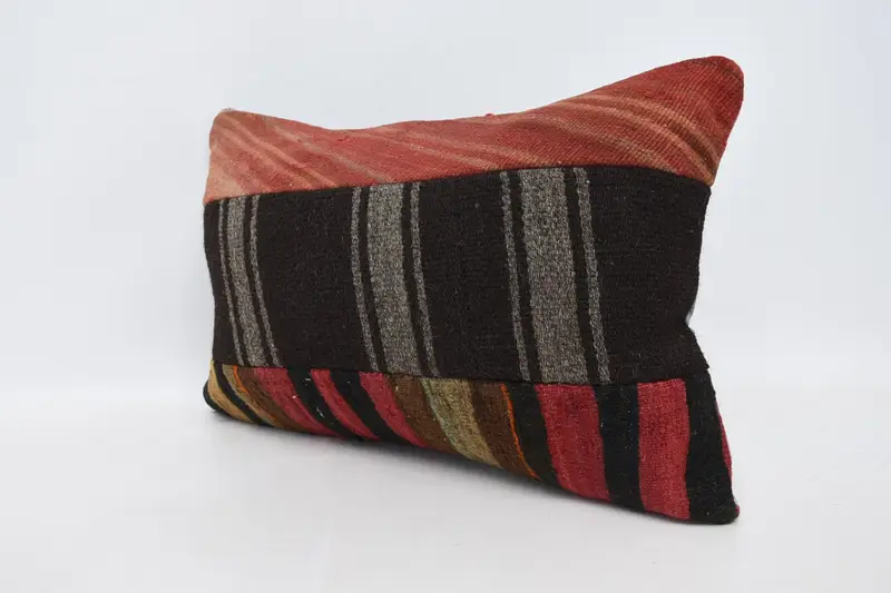 Home Decor Pillow, Wholesale Cushion, Kilim Pillow, 16x24 Brown Pillow Case, Accent Pillow Case, Pillow, Vintage Kilim Throw Pillow - 3