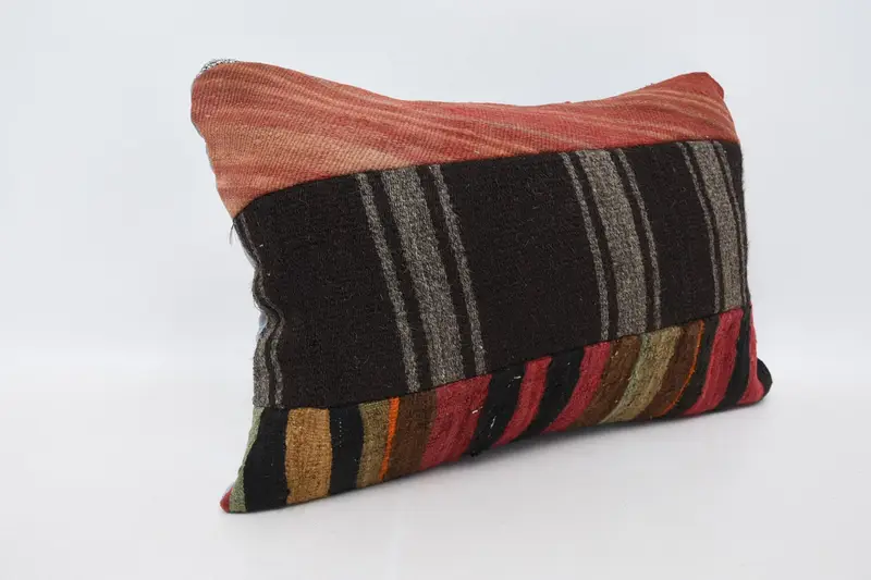 Home Decor Pillow, Wholesale Cushion, Kilim Pillow, 16x24 Brown Pillow Case, Accent Pillow Case, Pillow, Vintage Kilim Throw Pillow - 4