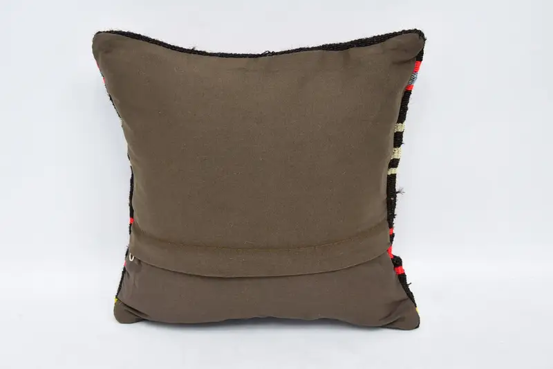 12x12 Brown Cushion Case, Aztec Pillow, Antique Pillows, Cushion Cover, Yoga Pillow, Patio Cushion Cover, Home Decor Pillow, Kilim Cushion Sham - 6