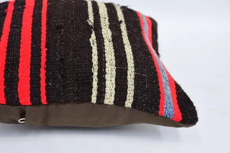 12x12 Brown Cushion Case, Aztec Pillow, Antique Pillows, Cushion Cover, Yoga Pillow, Patio Cushion Cover, Home Decor Pillow, Kilim Cushion Sham - 5