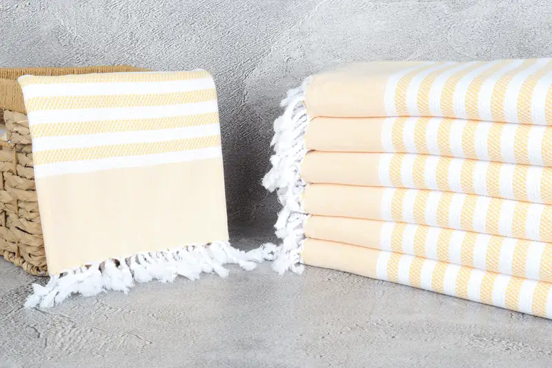 Bath towel, Turkish bath towel, 68x40 Cotton Striped Towel, Bachelorette Party Favor, Hammam Towel USA, Turkish Towel Beach Towel, Wedding Favors - 3