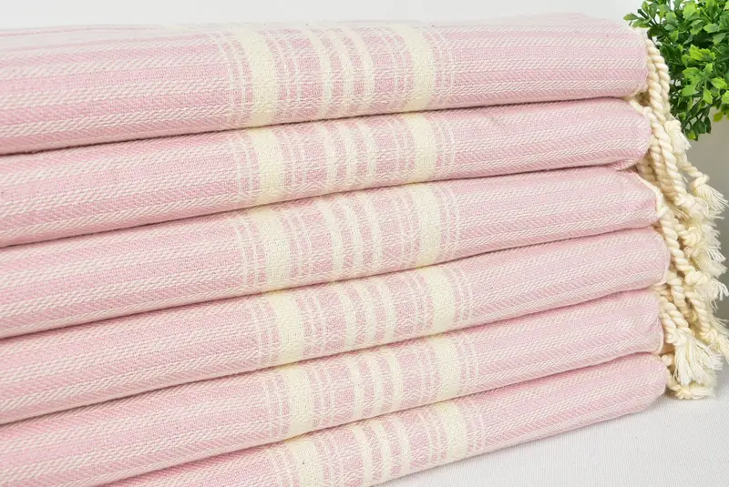 Luxury Turkish Bath Towel, Monogrammed Beach Towel, Home Decor Gifts, Unique Gift, Luxury towel, Bachelor Towel, 68x38 Cotton Striped Towel - 3