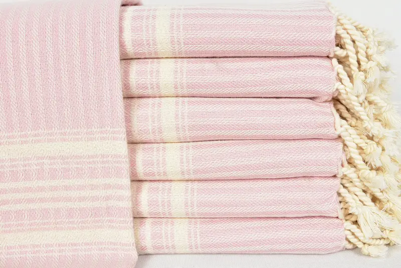 Luxury Turkish Bath Towel, Monogrammed Beach Towel, Home Decor Gifts, Unique Gift, Luxury towel, Bachelor Towel, 68x38 Cotton Striped Towel - 1