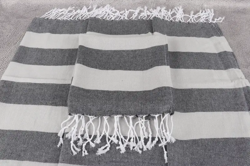 Spooky Bachelorette Party Gifts, Christmas Hand Towel, Personalized Gifts, Wedding Favors, Turkish Towel Hand Towel, 40x18 Cotton Striped Towel - 4