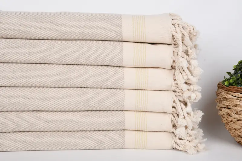 Sand-resistant towel, Extra large Turkish bath towel, 68x40 Cotton Striped Towel, Bridesmaid Favors, Bridesmaid Gifts, Bachelorette Party Gift - 3