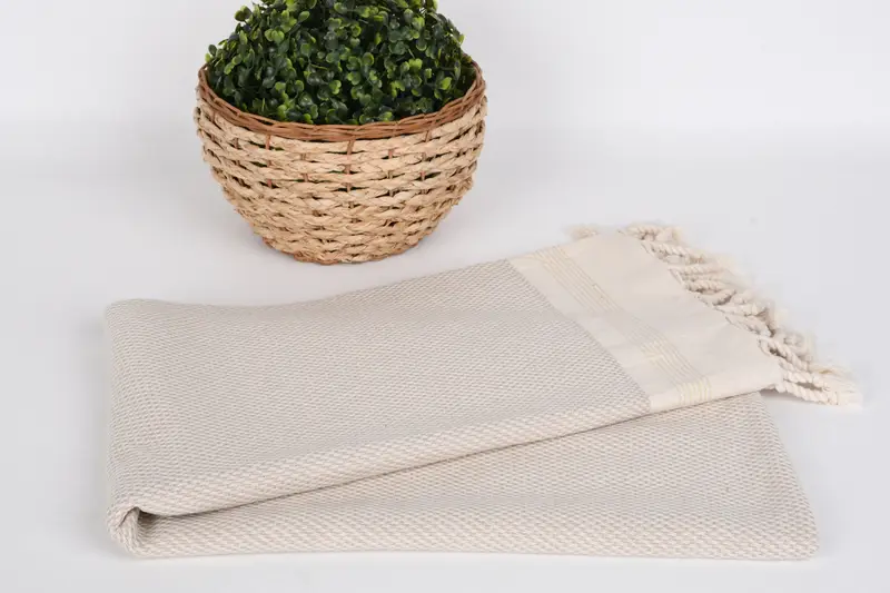 Sand-resistant towel, Extra large Turkish bath towel, 68x40 Cotton Striped Towel, Bridesmaid Favors, Bridesmaid Gifts, Bachelorette Party Gift - 5