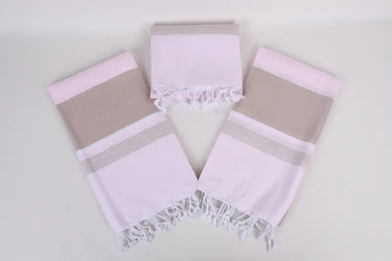 Soft and absorbent Turkish towel, 68x40 Cotton Striped Towel, Lightweight towel, Sand-resistant towel, Memorial Gift, Bridesmaid Towel, Thin towel - 6