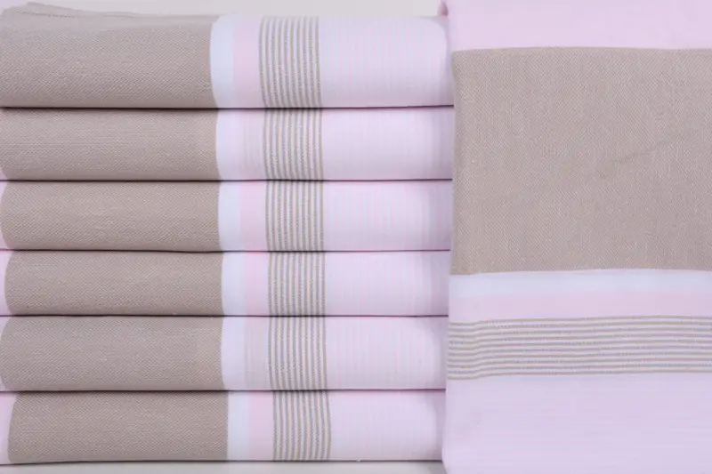 Soft and absorbent Turkish towel, 68x40 Cotton Striped Towel, Lightweight towel, Sand-resistant towel, Memorial Gift, Bridesmaid Towel, Thin towel - 1