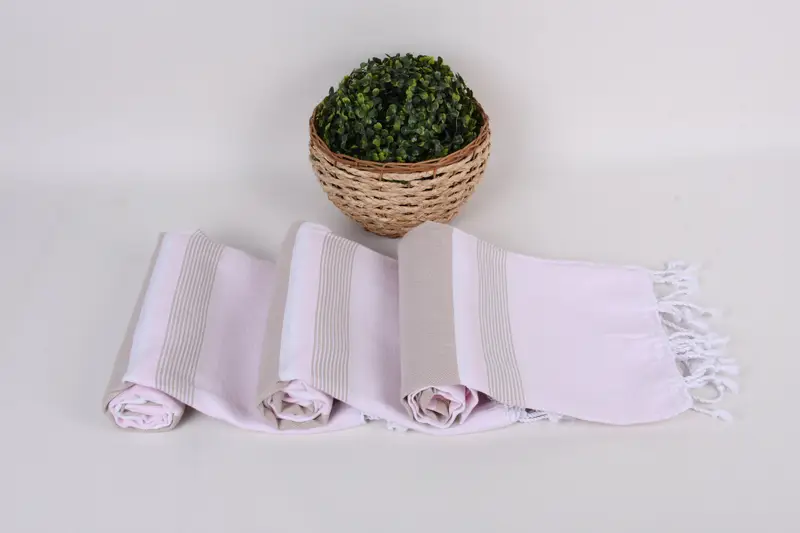 Soft and absorbent Turkish towel, 68x40 Cotton Striped Towel, Lightweight towel, Sand-resistant towel, Memorial Gift, Bridesmaid Towel, Thin towel - 8