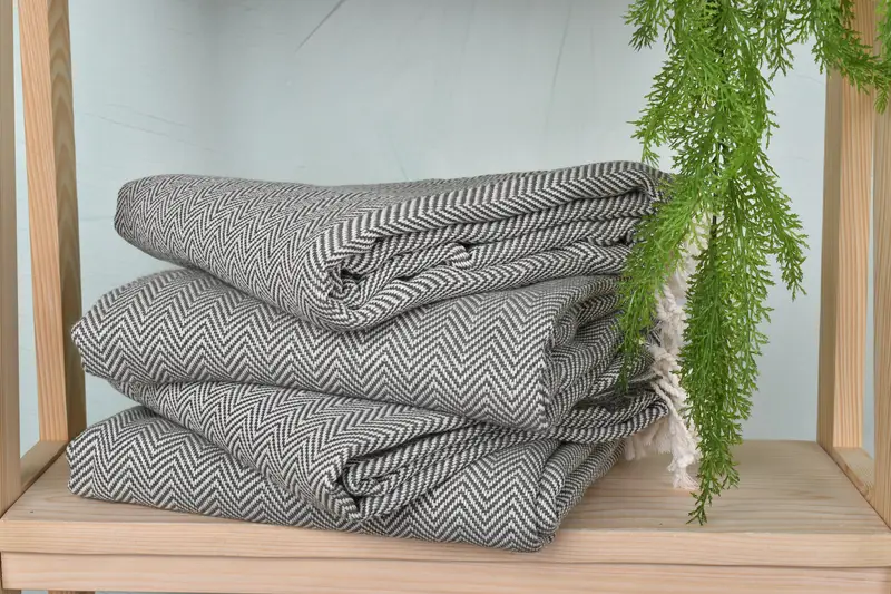 70x40 Cotton Herringbone Towel, Peshtemal Towel USA, Wedding Gifts Towel, Bachelorette Party Favors Beach, Monogrammed Beach Towel, Best Friend Gift - 7