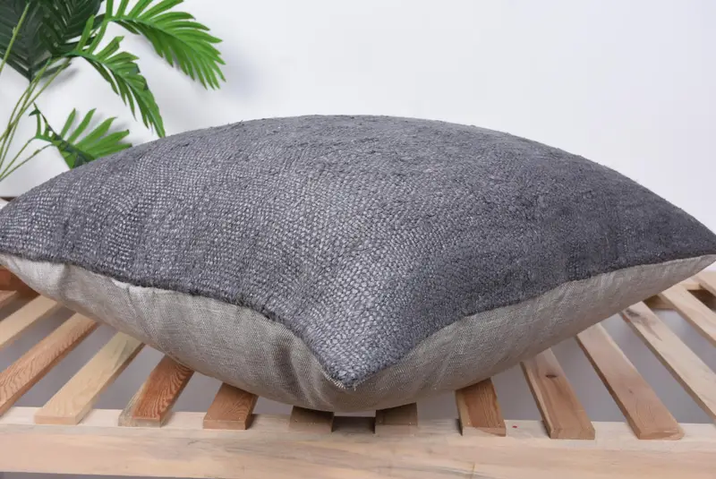 Armchair Cushion Cover, Antique Pillows, Home Decor Pillow, 28x28 Gray Pillow Cover, Pillow Cover, Boho Throw Cushion, Vintage Kilim Throw Pillow - 6