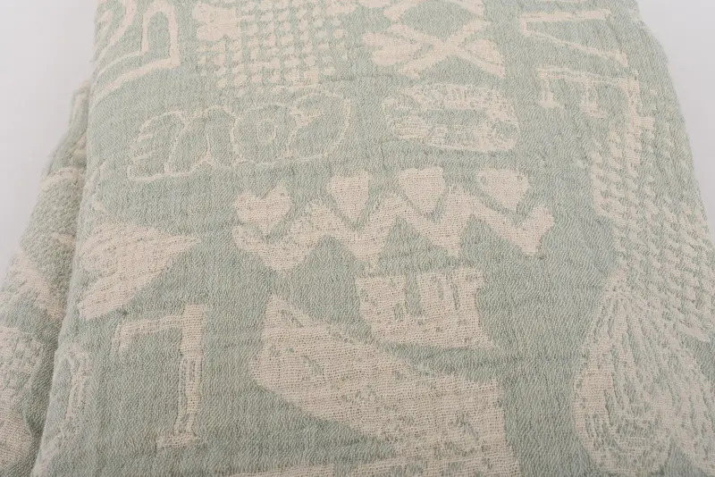 Tablecloth, Woven Throw Blanket, 98x76 Cotton Love Design Towel, Turkish Blanket, Summer Gift, Wedding Gift Customized Blanket, Turkish Bedspread - 5