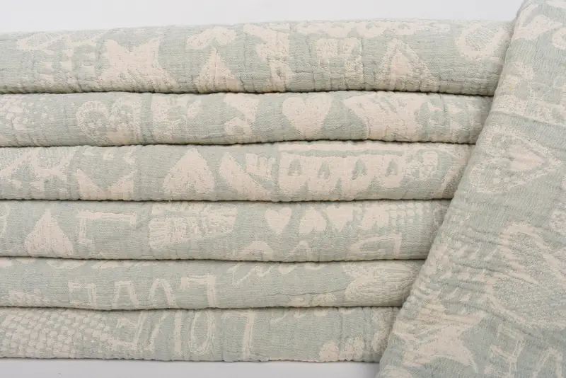 Tablecloth, Woven Throw Blanket, 98x76 Cotton Love Design Towel, Turkish Blanket, Summer Gift, Wedding Gift Customized Blanket, Turkish Bedspread - 3
