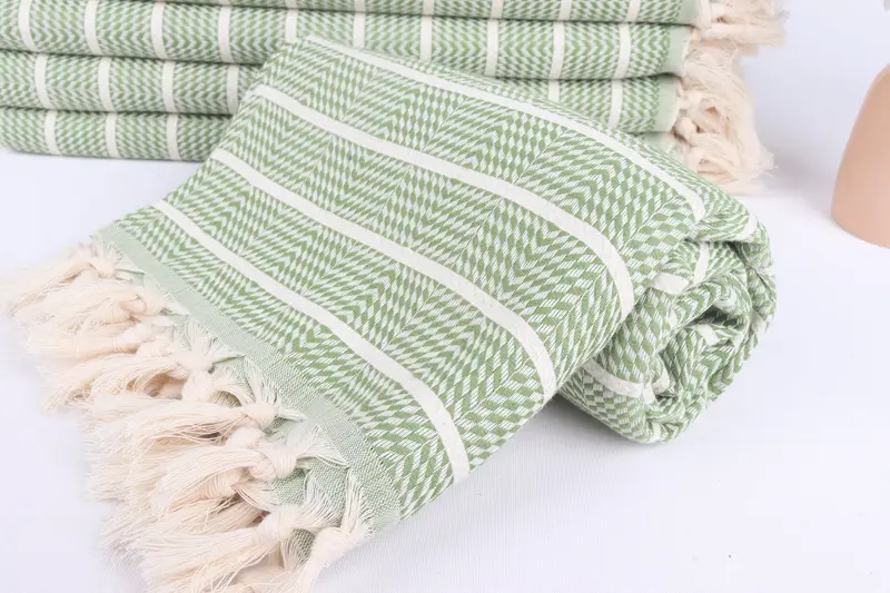 Monogrammed Turkish Towel, Birthday Gift, Quick-dry towel, 70x40 Cotton Striped Towel, Home Decor Gifts, Bachelorette Party Gifts Bridesmaids - 4