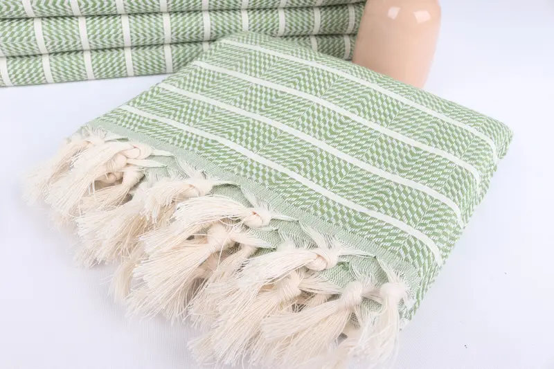 Monogrammed Turkish Towel, Birthday Gift, Quick-dry towel, 70x40 Cotton Striped Towel, Home Decor Gifts, Bachelorette Party Gifts Bridesmaids - 5