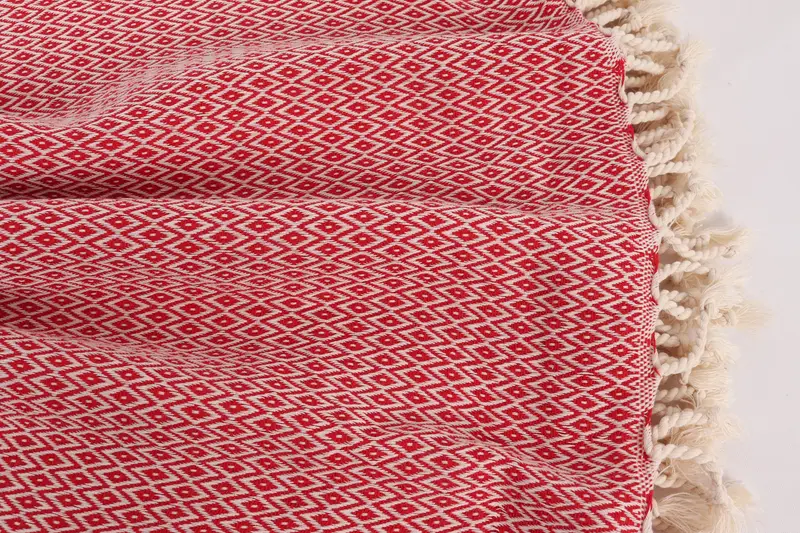 Thanksgiving Tablecloth, Bridal Shower Gift, Bedspread, Housewarming Gift, Family Gift Basket, Wedding For Favor, 96x80 Cotton Diamond Towel - 8