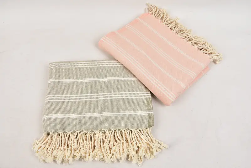 Personalized Dish Towel, Personalized Kitchen Towel, 36x24 Cotton Striped Towel, Wedding Gift For Bride, Small Bath Towels, Beach Wedding Favor - 7