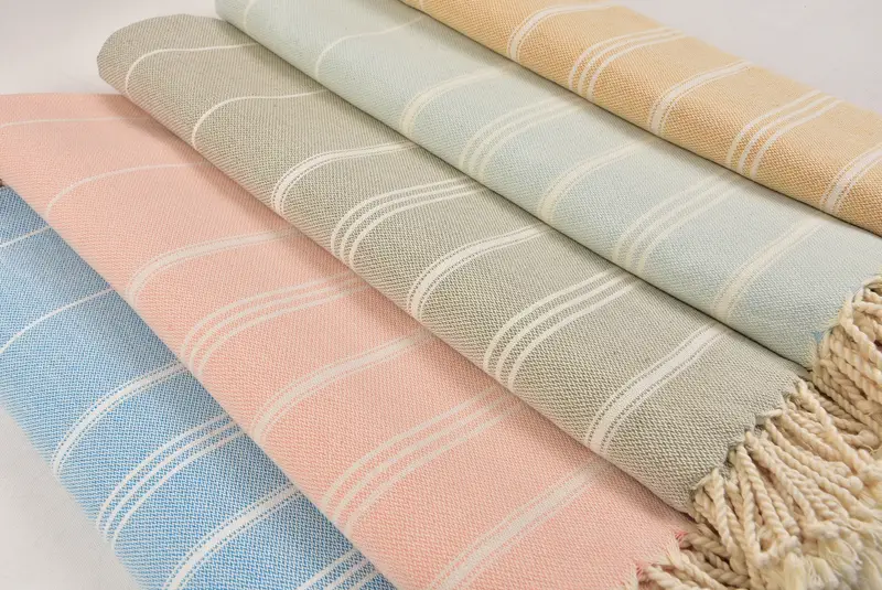 Personalized Dish Towel, Personalized Kitchen Towel, 36x24 Cotton Striped Towel, Wedding Gift For Bride, Small Bath Towels, Beach Wedding Favor - 6
