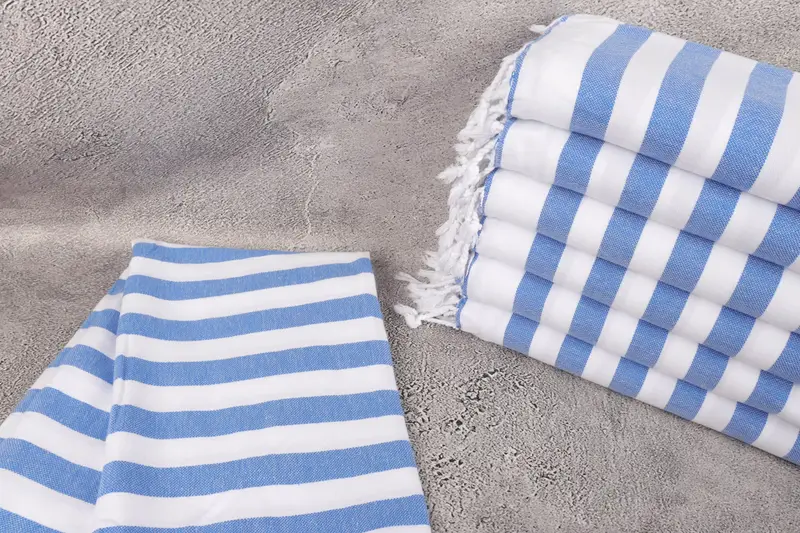 Traditional Turkish peshtemal for hammam, Custom Towel, Luxury towel, Gift For Coworker, Quick-Dry Beach Towel, 68x36 Cotton Striped Towel - 2