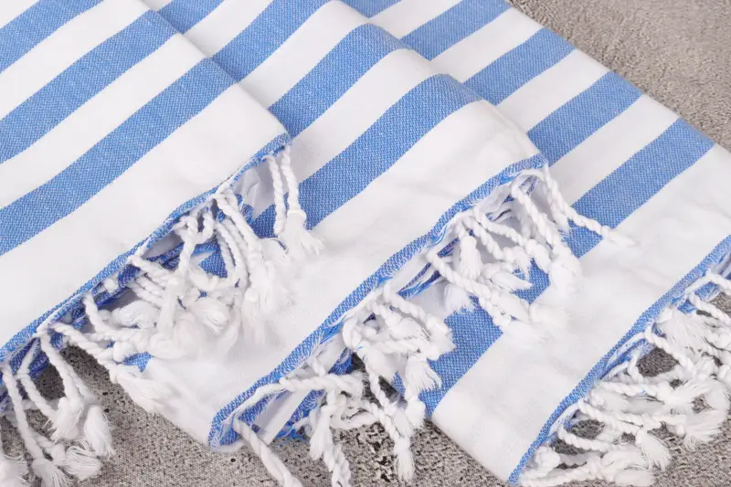 Traditional Turkish peshtemal for hammam, Custom Towel, Luxury towel, Gift For Coworker, Quick-Dry Beach Towel, 68x36 Cotton Striped Towel - 5