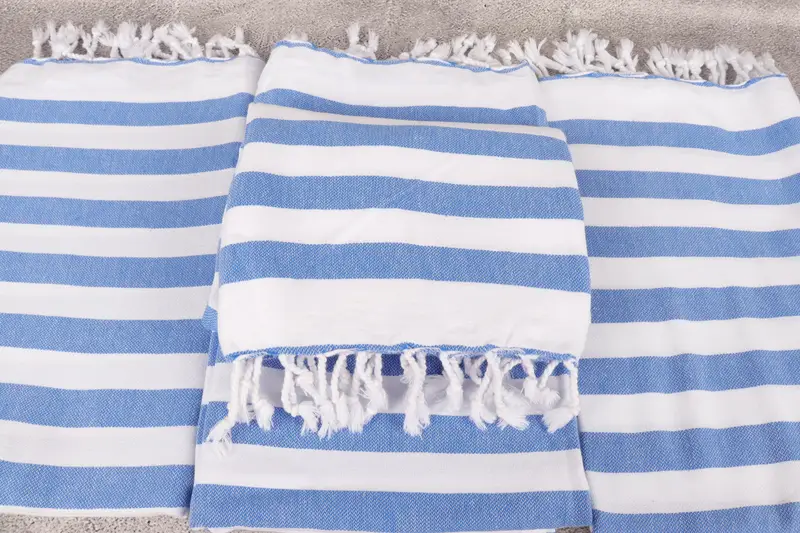 Traditional Turkish peshtemal for hammam, Custom Towel, Luxury towel, Gift For Coworker, Quick-Dry Beach Towel, 68x36 Cotton Striped Towel - 4