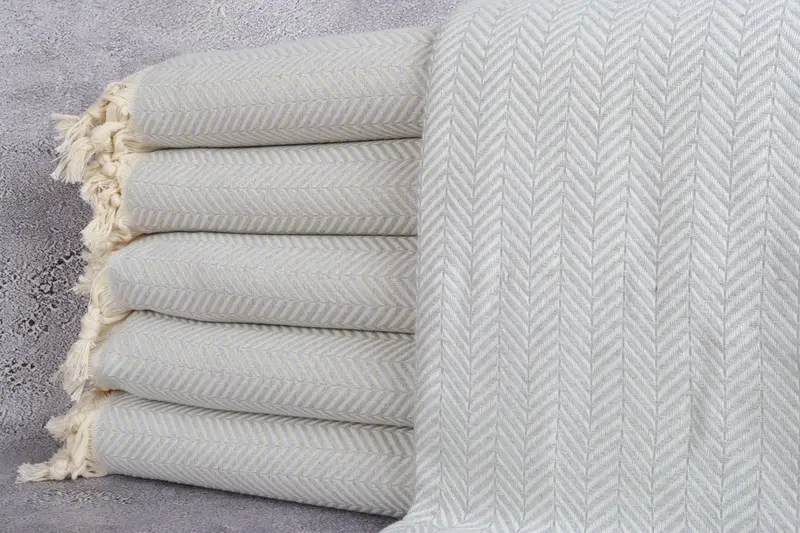 Decorative Blanket, Turkish Towel Beach Blanket, Personalized Blanket, 92x76 Cotton Chevron Towel, Bridesmaid Gifts, Merry Christmas Gifts - 2