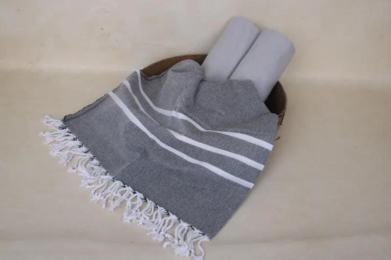 Personalized Gift, 70x40 Cotton Striped Towel, Fouta towel, Gift For The Home Decor, Absorbent Turkish towel, Boyfriend Christmas Gift, Pool Towels - 5