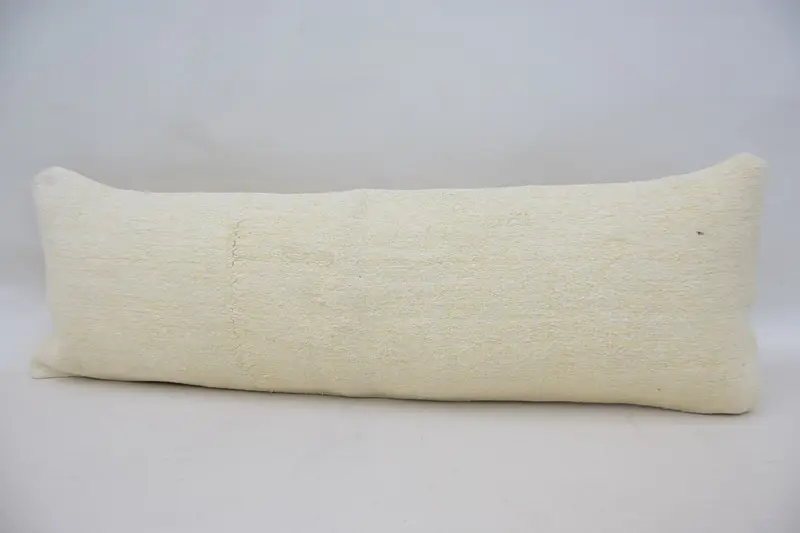 Yoga Pillow Case, Home Decor Pillow, 12x36 Beige Cushion Case, Kilim Cushion Sham, Nautical Throw Pillow Sham, Cushion Case, Antique Pillows - 5