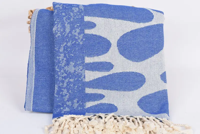 Quick-dry towel, Bridesmaid Favors, Turkish bath towel, 70x40 Cotton Turtle Design Towel, Lightweight Turkish towel, Embroidered Beach Towel - 6