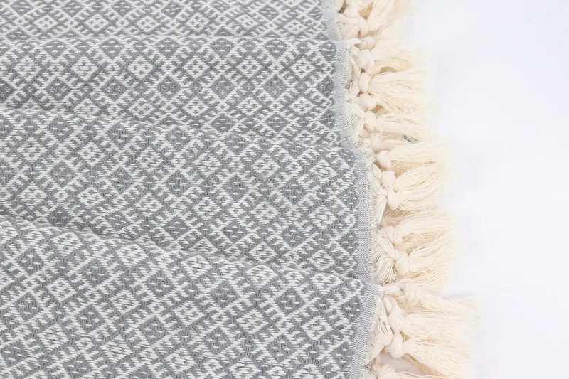 Decorative Towel, 70x40 Cotton Diamond Towel, Gift For Her, Bridesmaid Proposal Gift, Organic Beach Towel, Fouta towel, Custom Gift, Organic Towel - 8