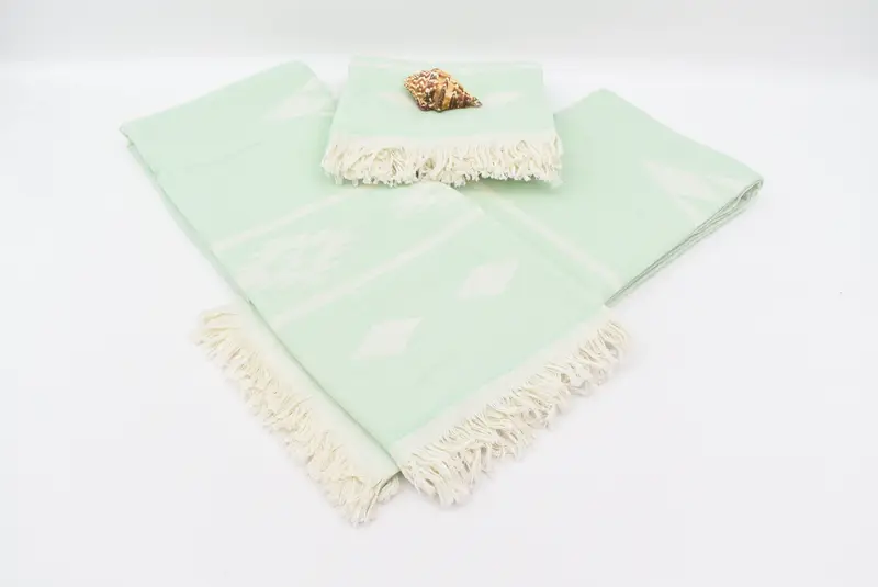 Yoga Towel, Bridesmaid Gift Towel, Handmade Turkish hammam towel, Bride Gift, Home Decor Gifts, Custom Wedding Gift, 70x40 Cotton Geometric Towel - 8