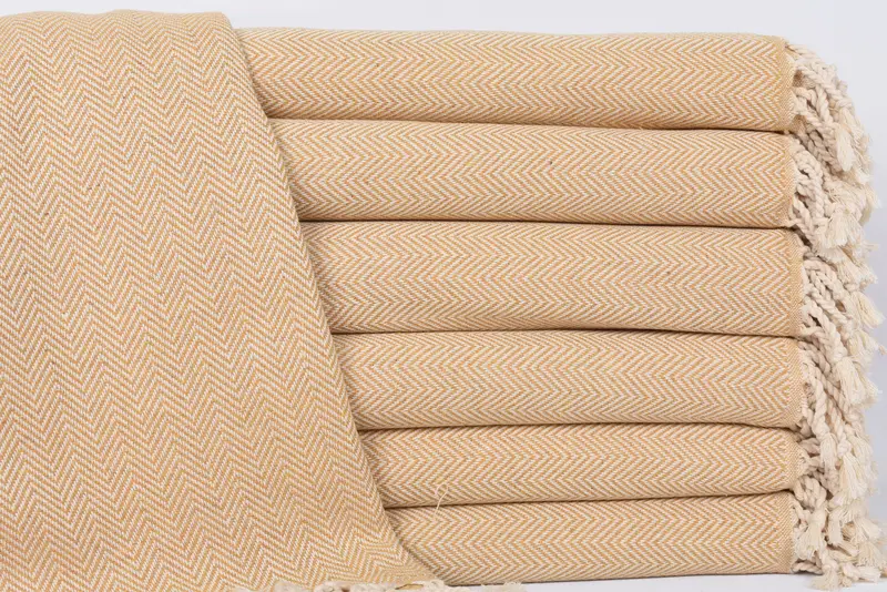 70x40 Cotton Herringbone Towel, Travel towel, Luxury towel, Wedding Day Gift For Bride, Turkish beach towel, Turkish bath towel for spa, Pool Towels - 1