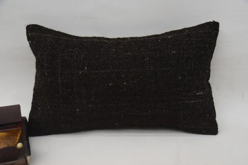 Vintage Gift Plaid Euro Sham, 12x20 inch Brown Gift for Him Pillow - 1