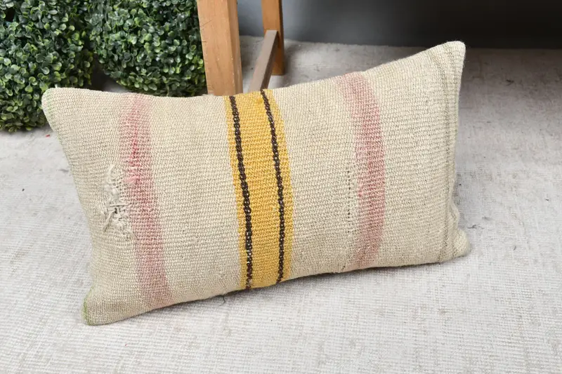 12x20 White Cushion Case, Cushion, Turkish Pillow, Interior Designer Pillow, Pillow for Sofa, Tapestry Cushion, Outdoor Pillow Case - 7