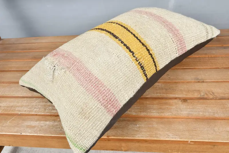 12x20 White Cushion Case, Cushion, Turkish Pillow, Interior Designer Pillow, Pillow for Sofa, Tapestry Cushion, Outdoor Pillow Case - 2