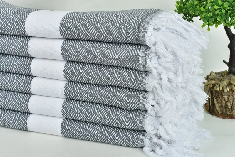 Custom Wedding Towel, Turkish Towel Beach, Custom Towel Beach, Personalized Gifts, Wedding Gift Ideas, Gift For Him, 70x40 Cotton Diamond Towel - 3