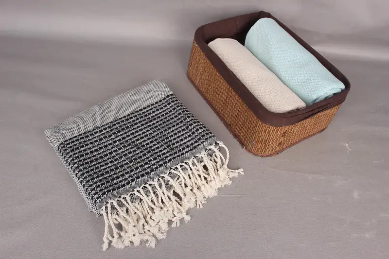 Turkish Towel Monogram, Bachelorette Party Gift, 70x36 Cotton Striped Towel, Sand-resistant towel, Bridesmaid Gifts, Scarf Towel, House Warming Gift - 7