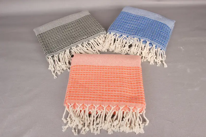 Turkish Towel Monogram, Bachelorette Party Gift, 70x36 Cotton Striped Towel, Sand-resistant towel, Bridesmaid Gifts, Scarf Towel, House Warming Gift - 4